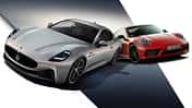 Maserati Granturismo Porsche 911 Collage